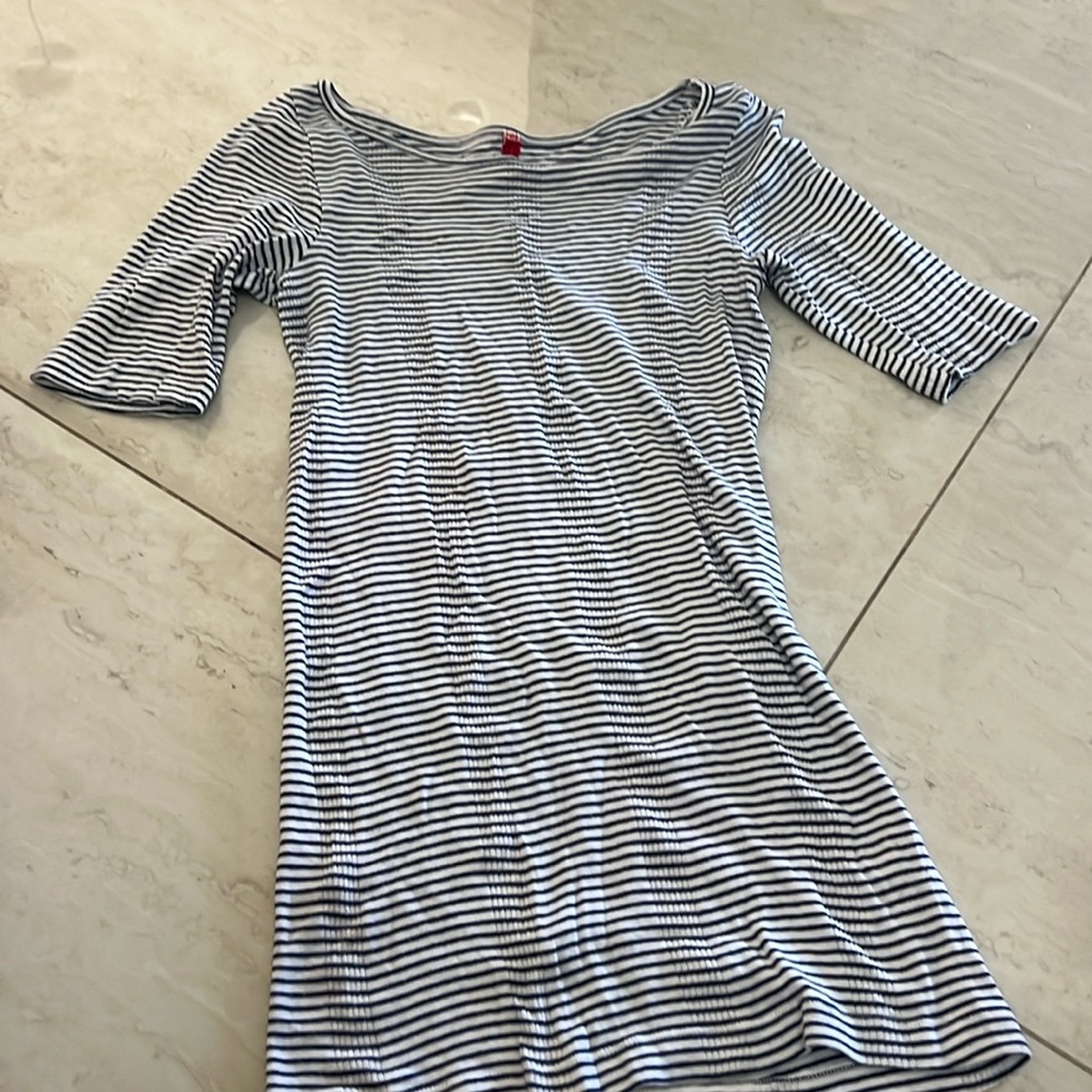 White and black 
Striped T-shirt